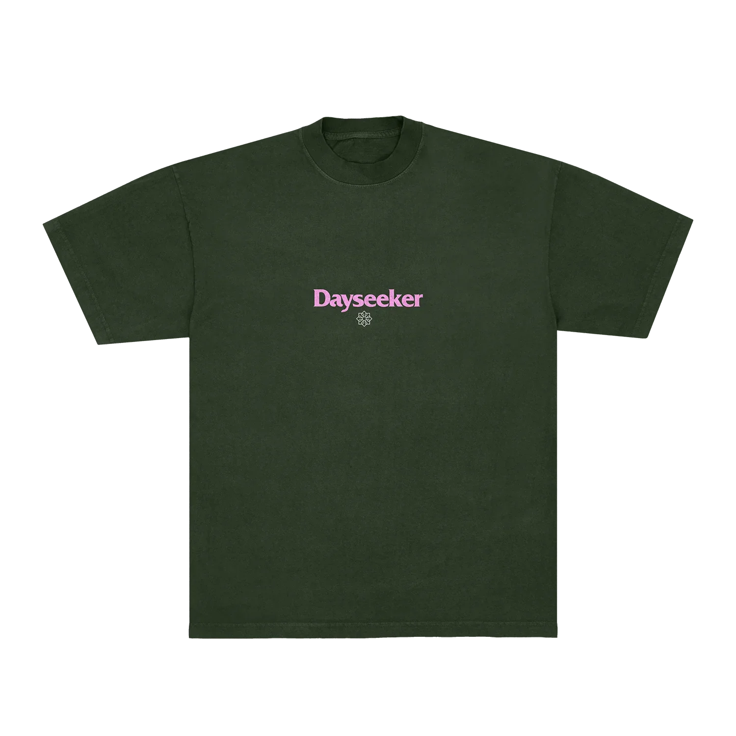 Forest Green Faded Flower Tee
