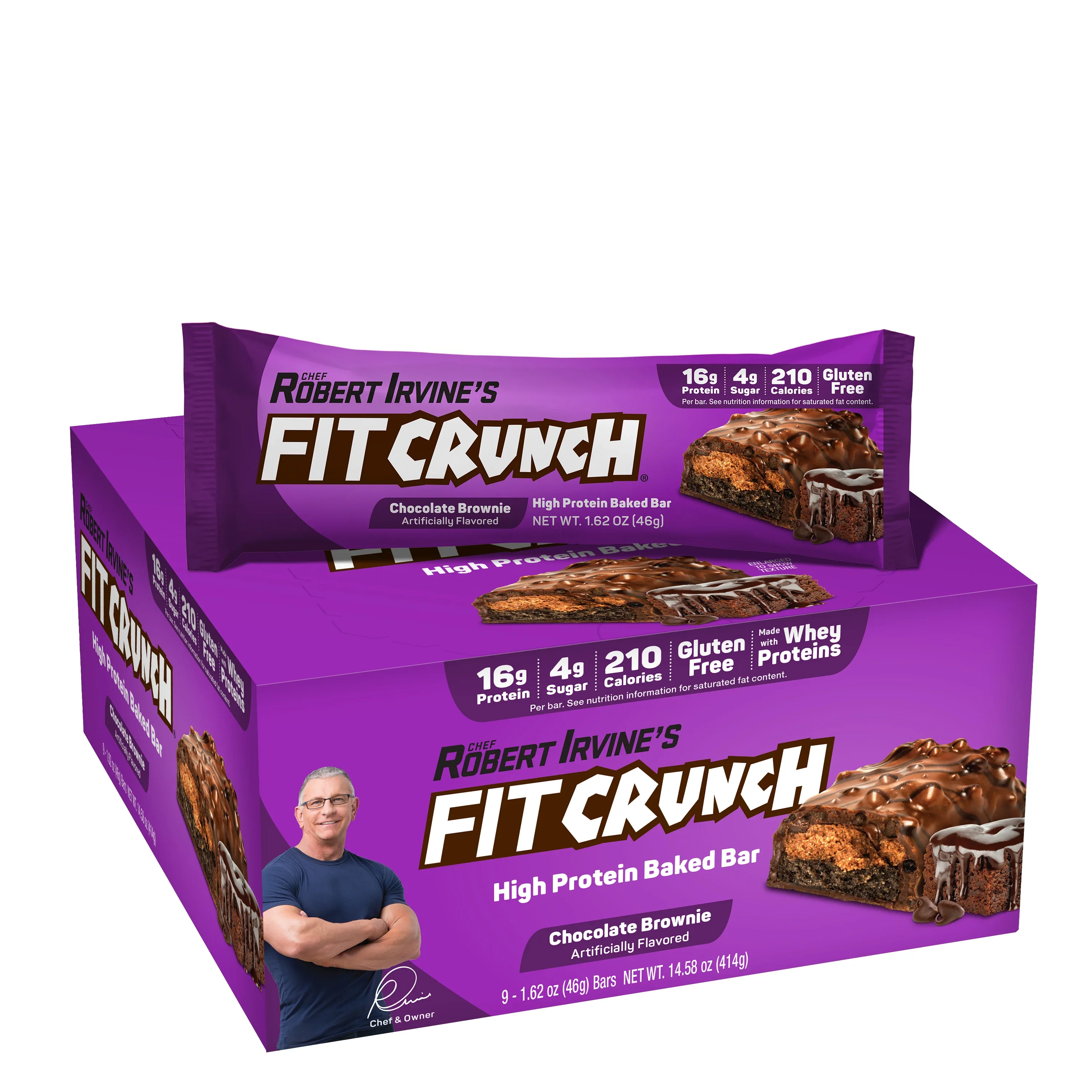 FITCRUNCH Snack Size Chocolate Brownie