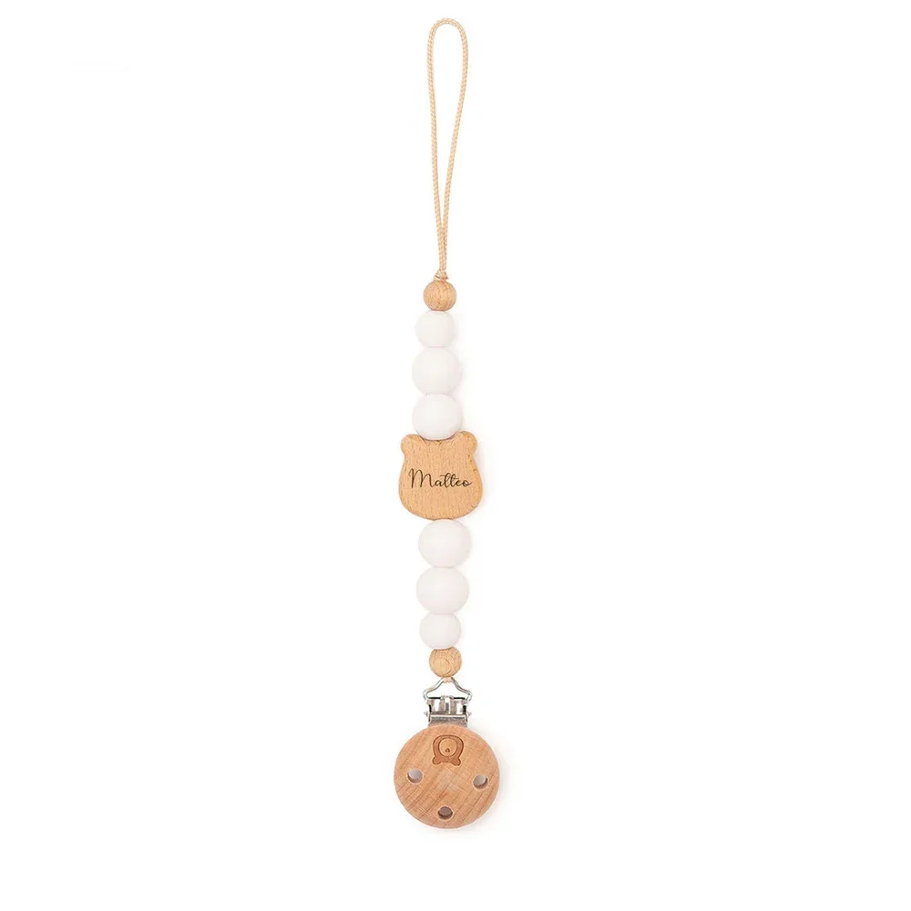JBØRN Bear Pacifier Clip