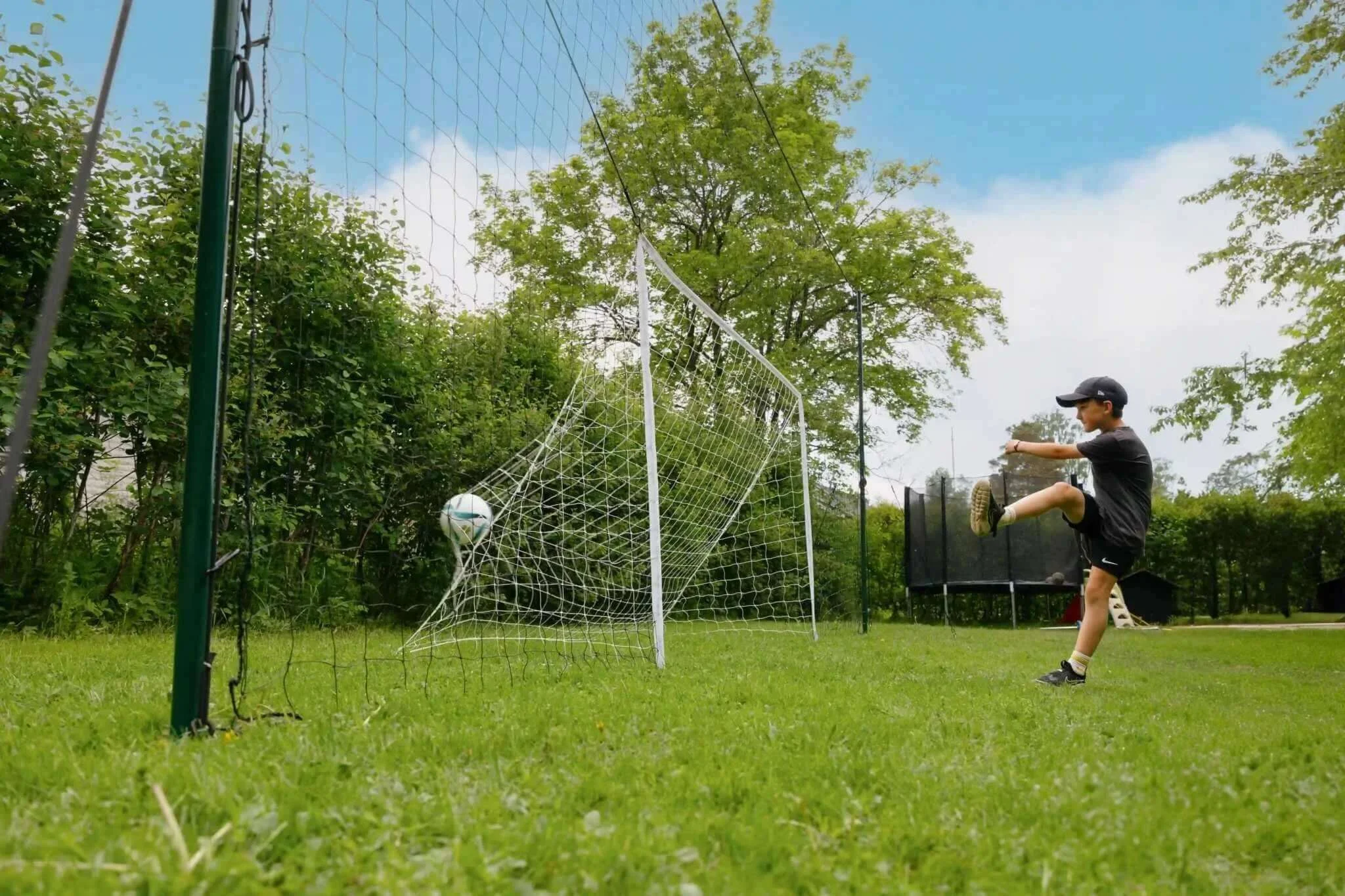 3-in-1 Soccer Goal Trainer & Rebounder
