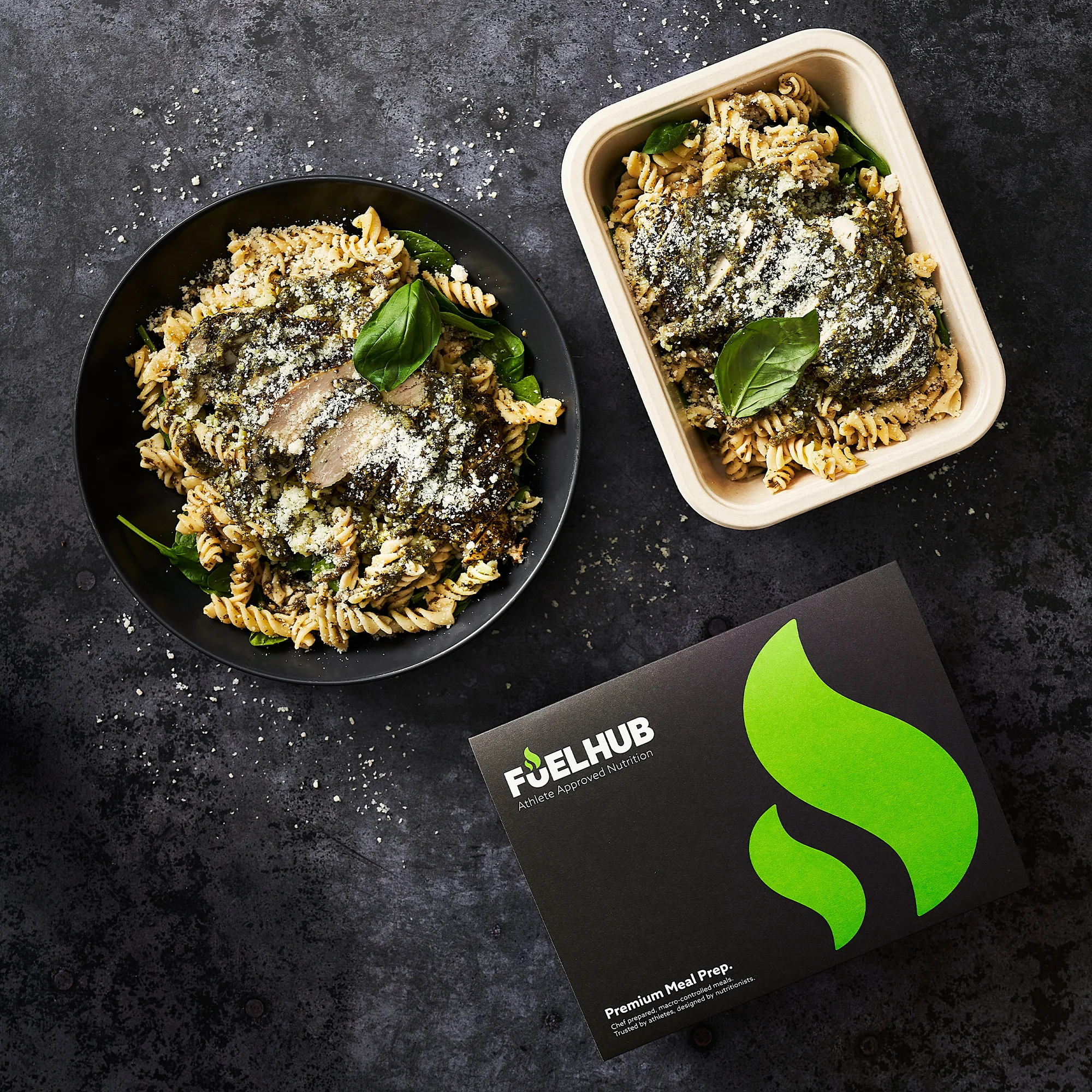 Chicken Pesto Pasta with Spinach & Parmesan