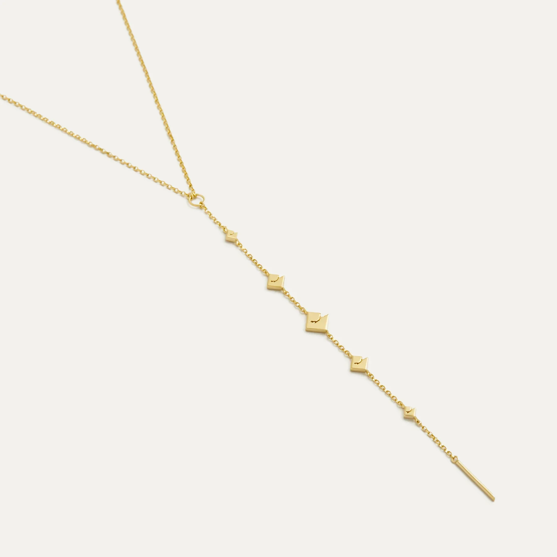 Broken Lariat Necklace