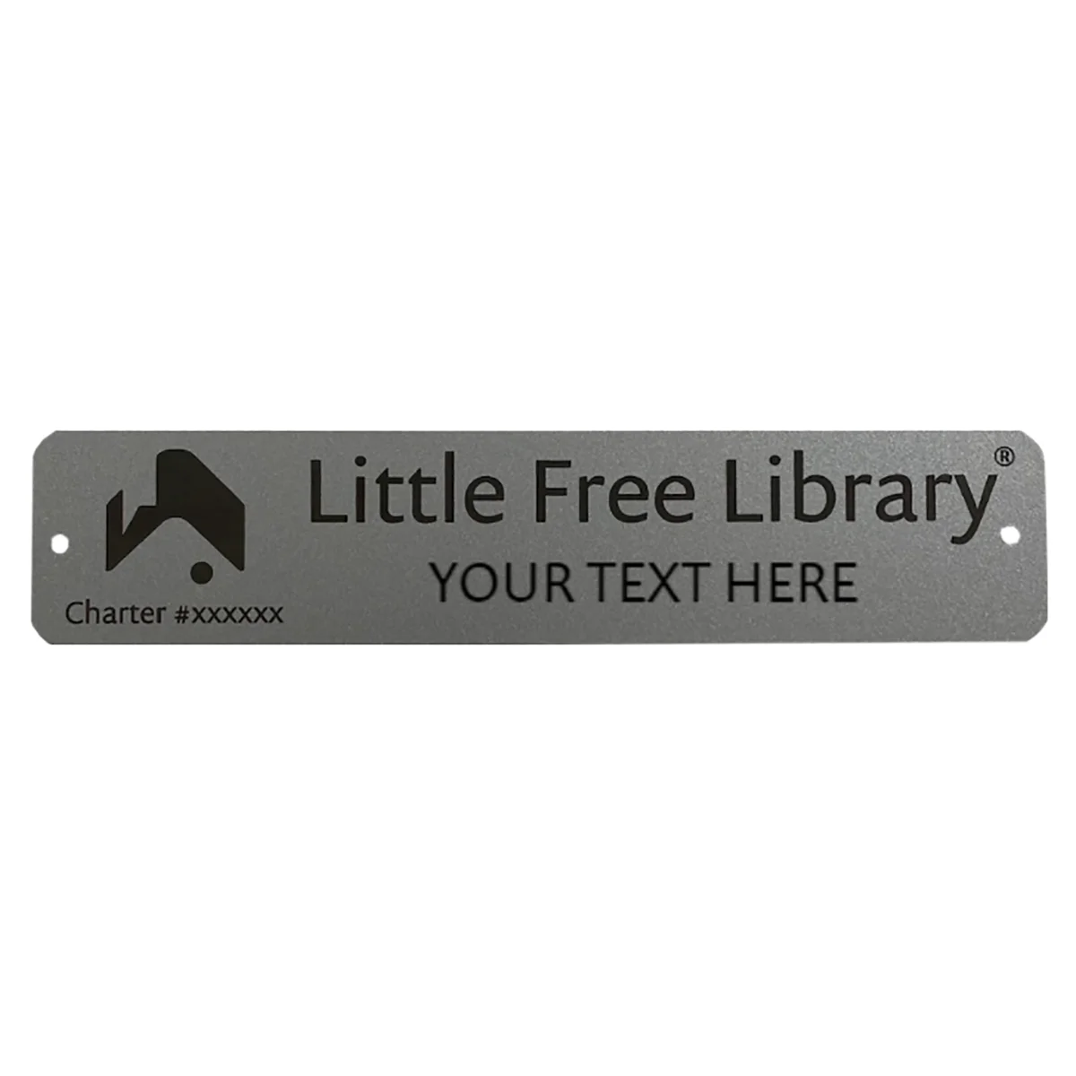 Little Free Library Custom Charter Sign