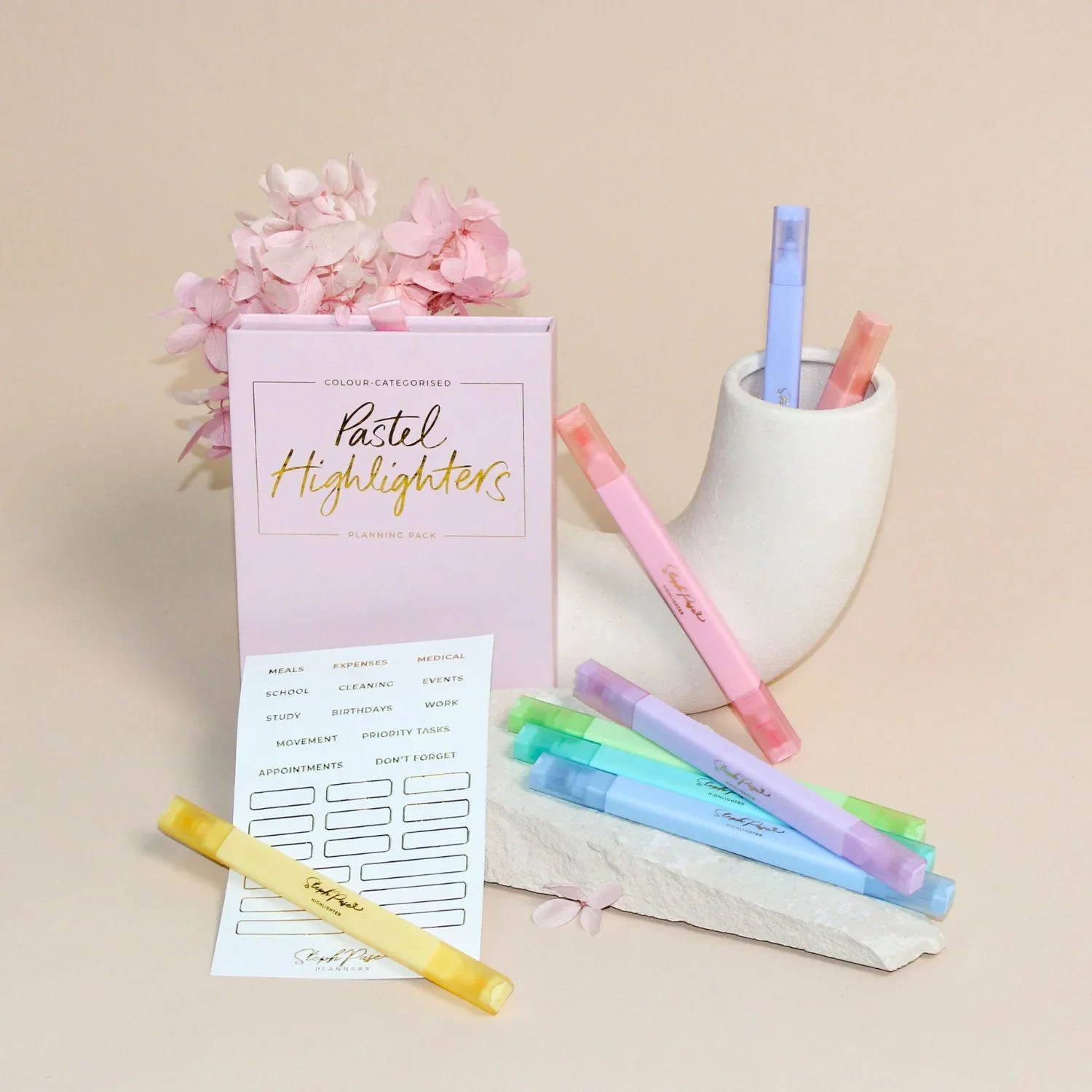 Pastel Highlighters - Planning Pack