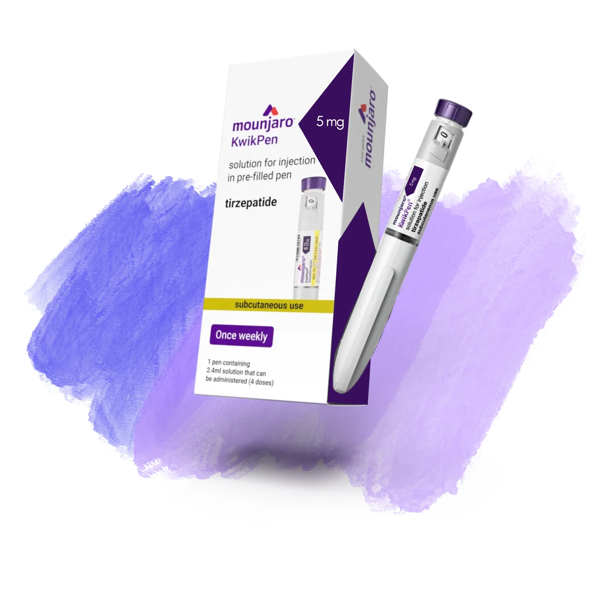 Mounjaro KwikPen 5mg/0.6ml solution for injection 2.4ml pre-filled pens