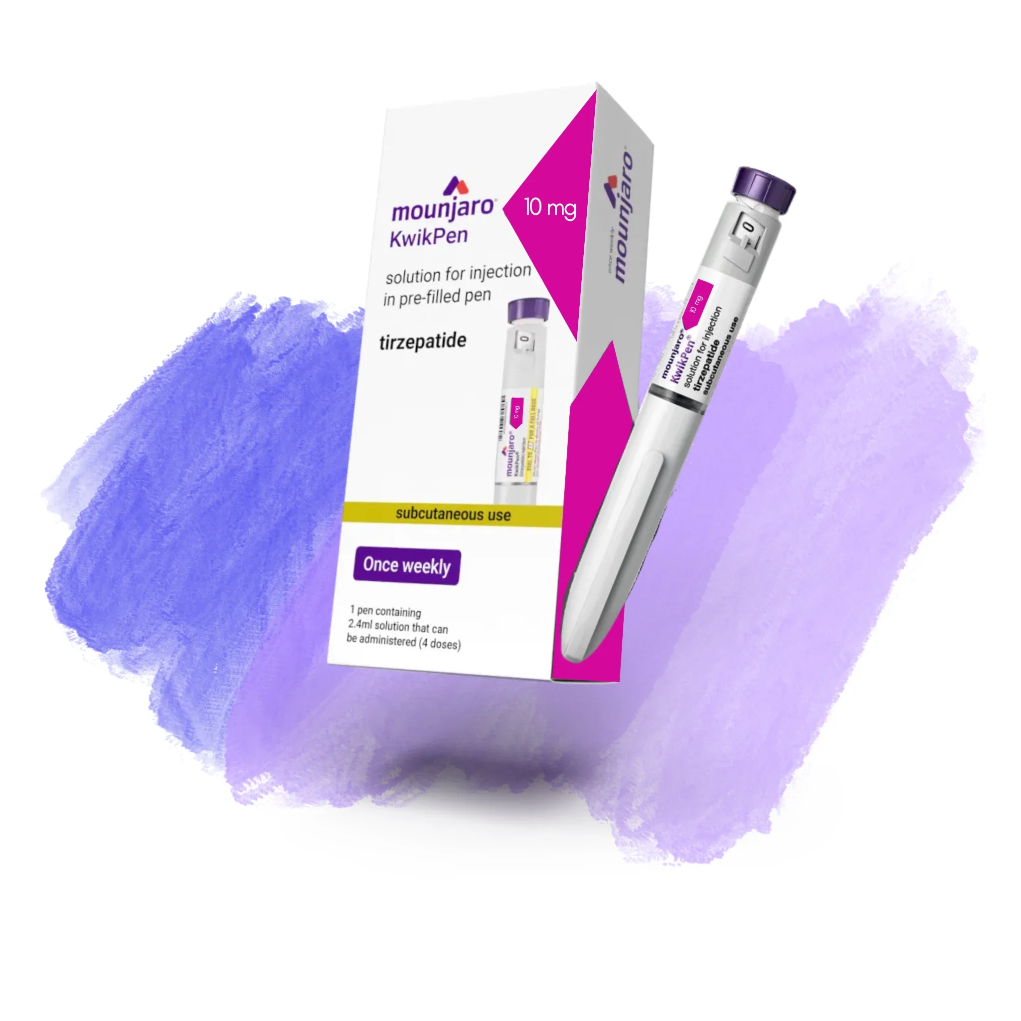 Mounjaro KwikPen 10mg/0.6ml solution for injection 2.4ml pre-filled pens
