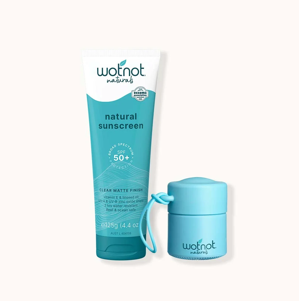 50 SPF Natural Zinc Sunscreen + Refillable roll-on applicator