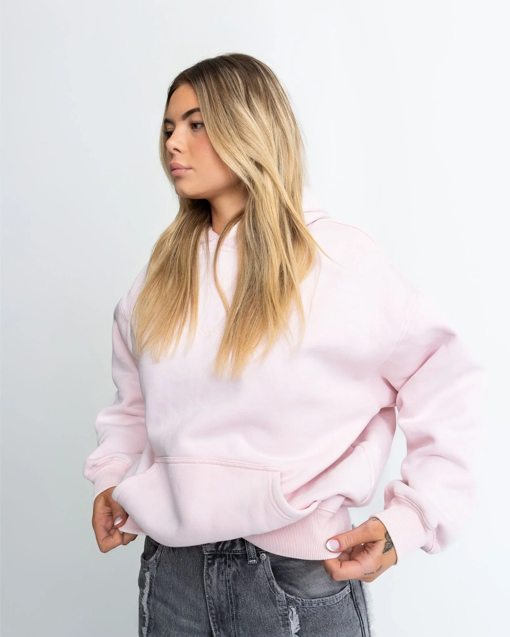 Washed Hoodie Capuche Satin