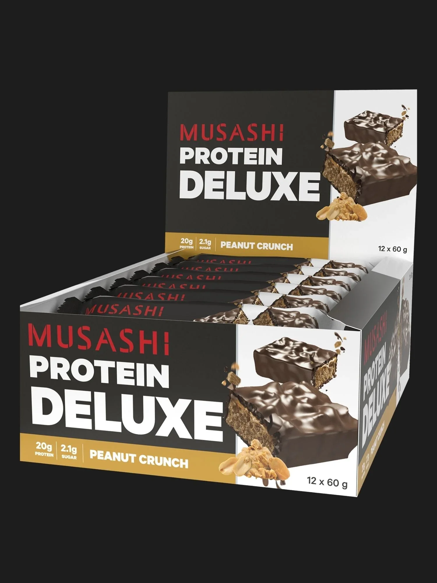Deluxe Protein Bar 60g (Box of 12 Bars)