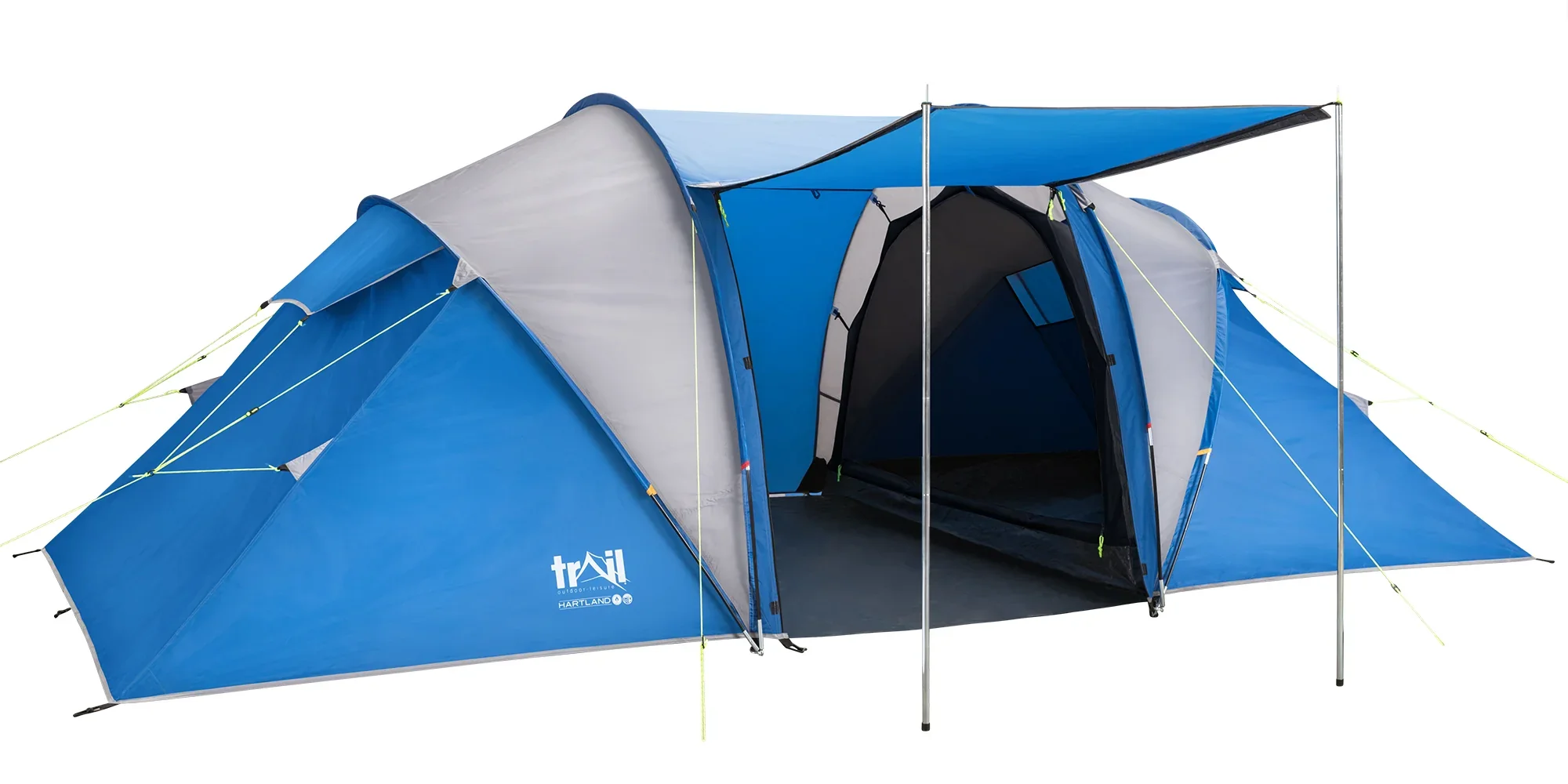 Hartland 4 Man 2 Room Tent – Waterproof 3000mm