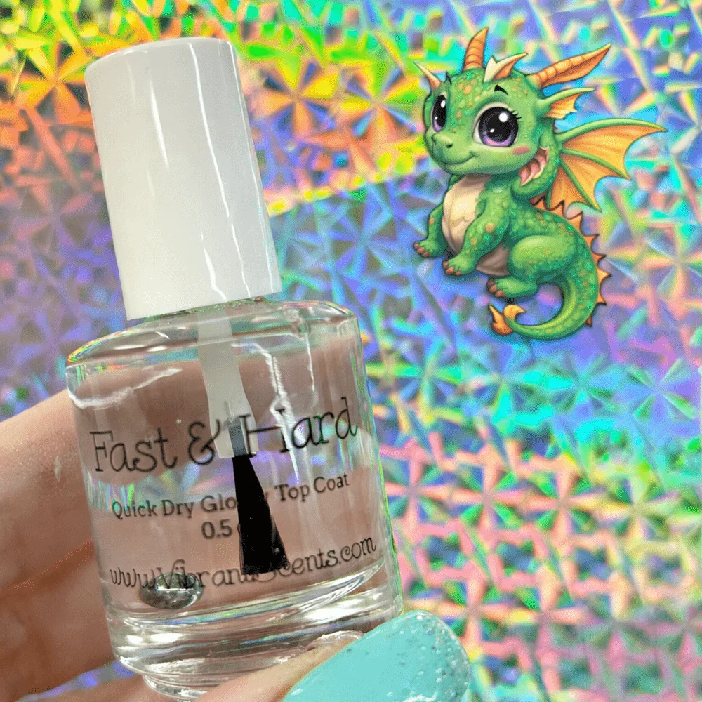 Top Coat by Vibrant Scents | Dragon Fruit Scented Fast & Hard Top Coat