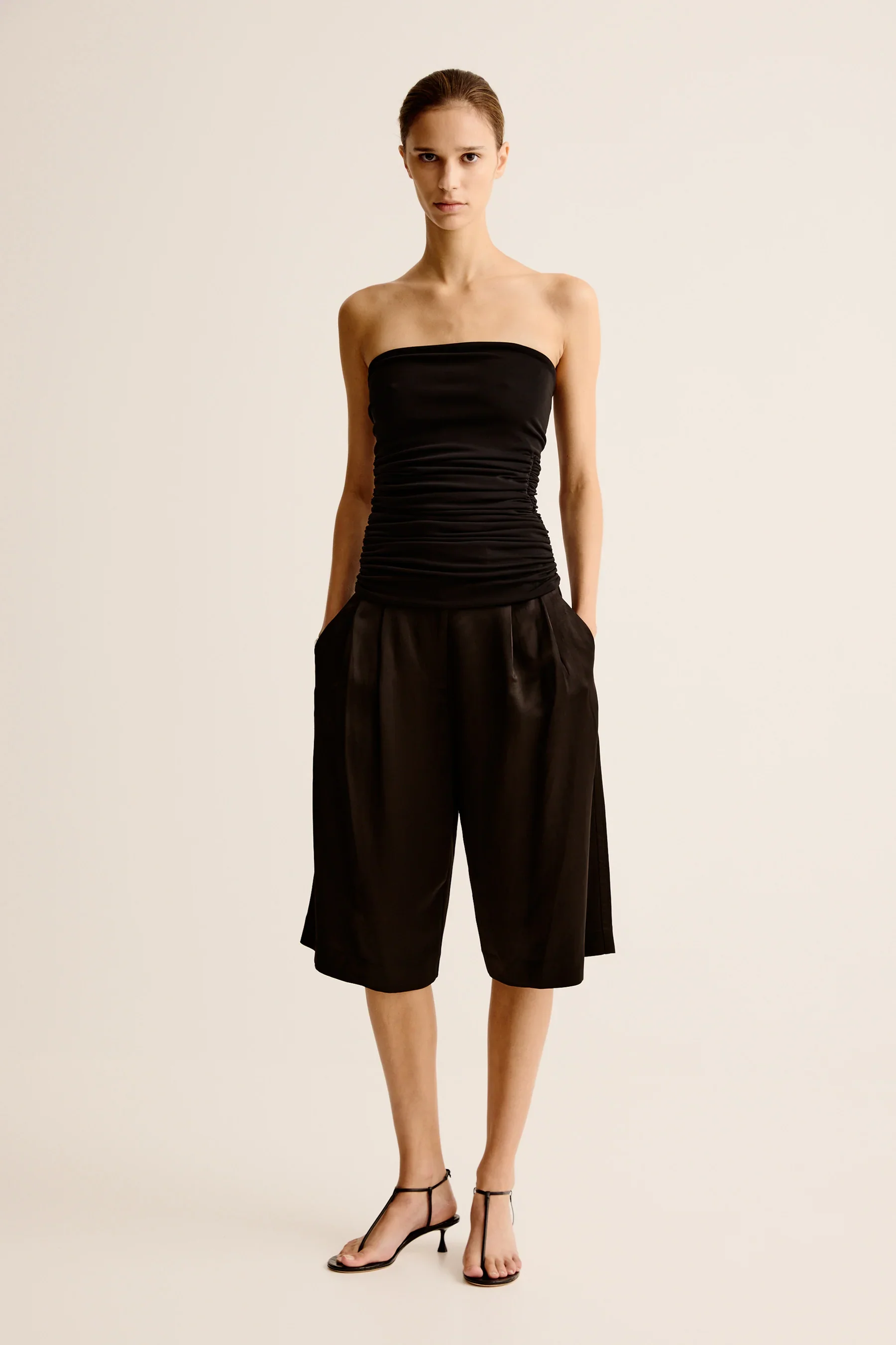 Finesa Tailored Shorts - Black