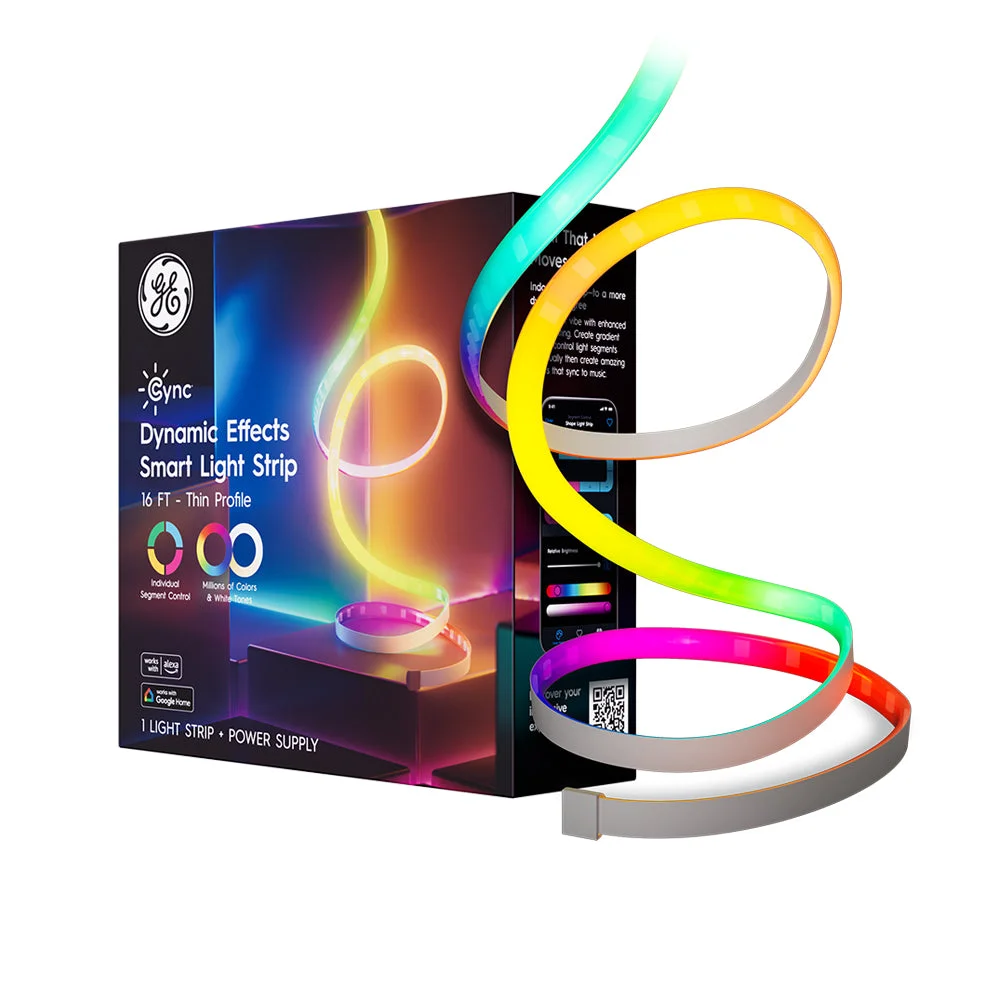 GE Cync Dynamic Effects Smart LED Thin Profile Light Strip