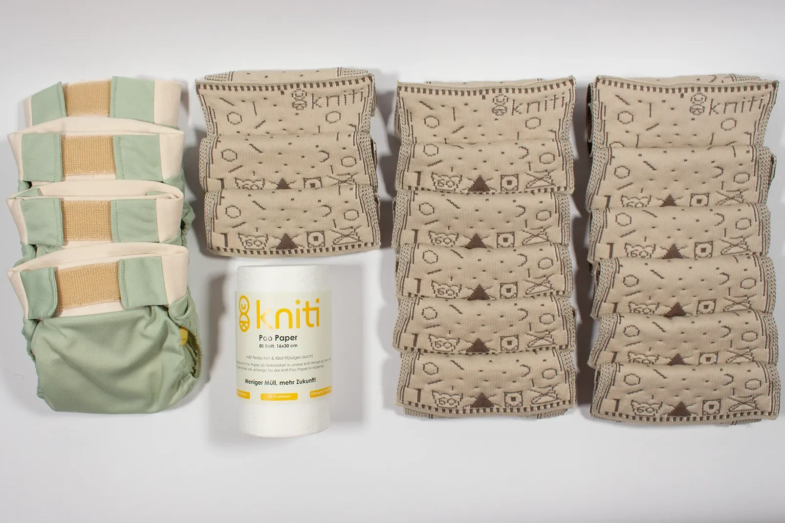 kniti Stoffwindel Basispaket - dein Start in eine nachhaltige Wickelroutine