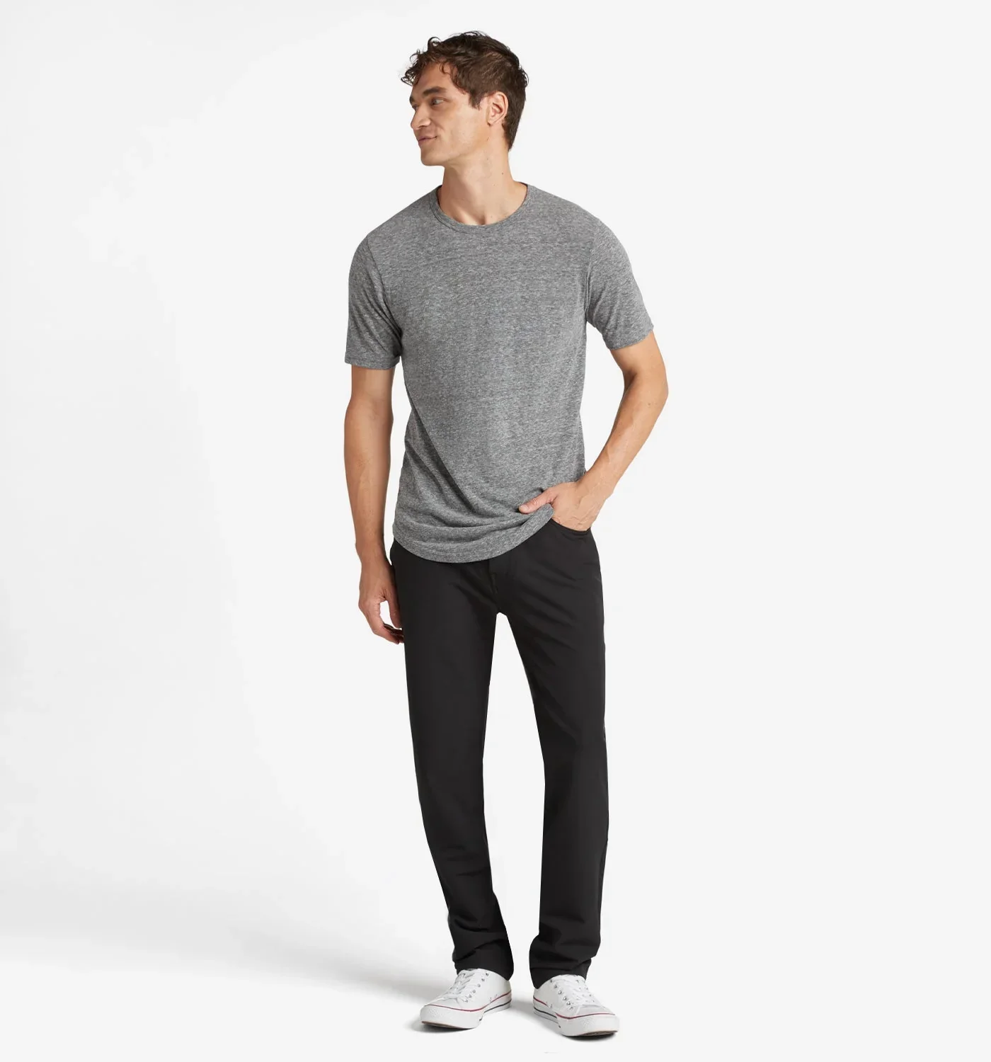 Tri-Blend Scallop Crew