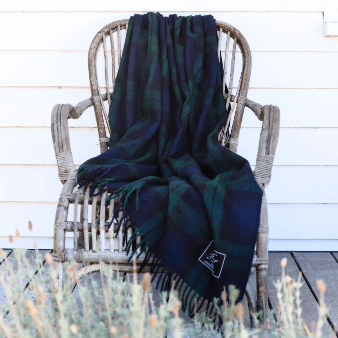 Heritage Collection | Recycled Wool Tartan Blankets | Forest