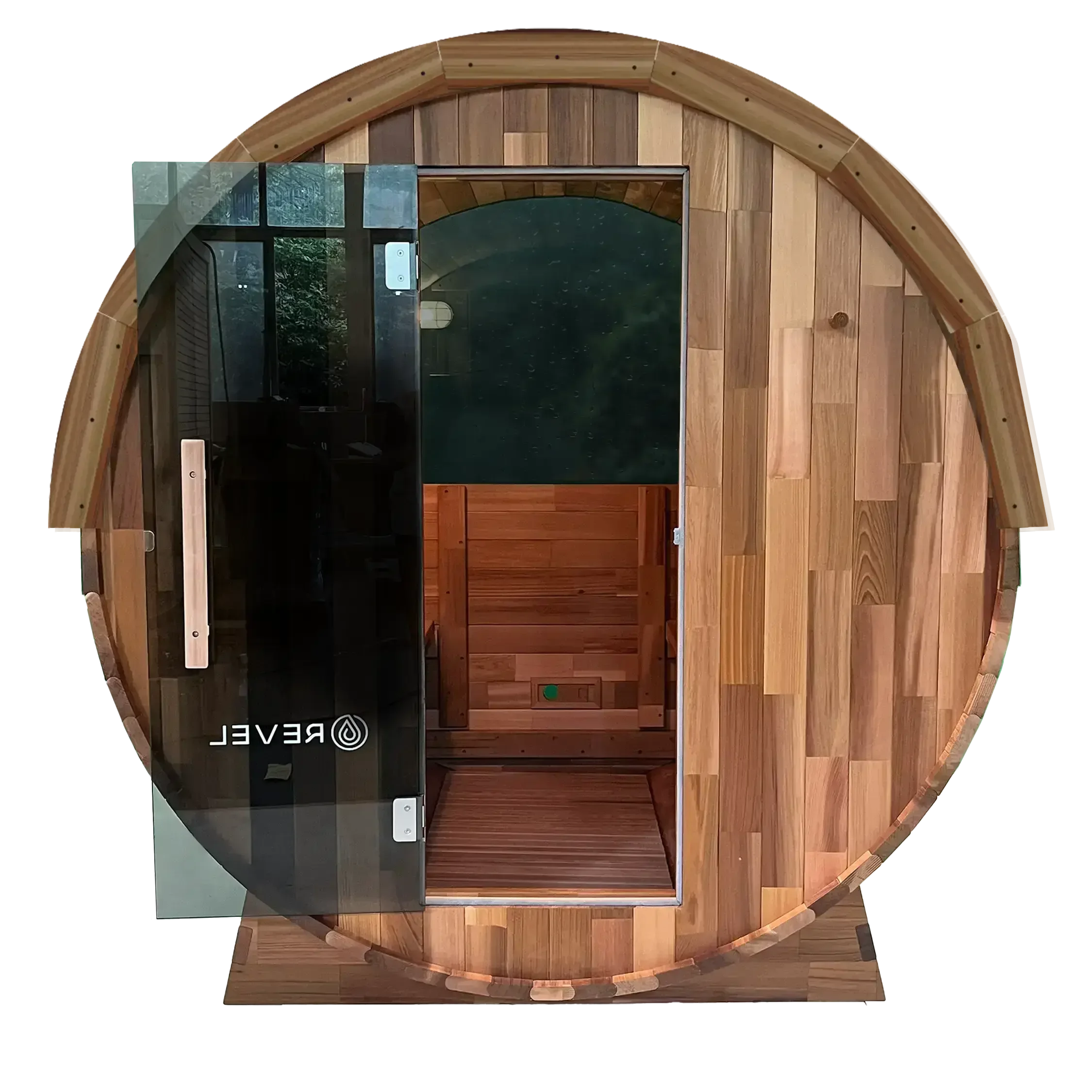 Revel Edenview (GEN 1) - 4 Person Traditional Cedar Barrel Sauna