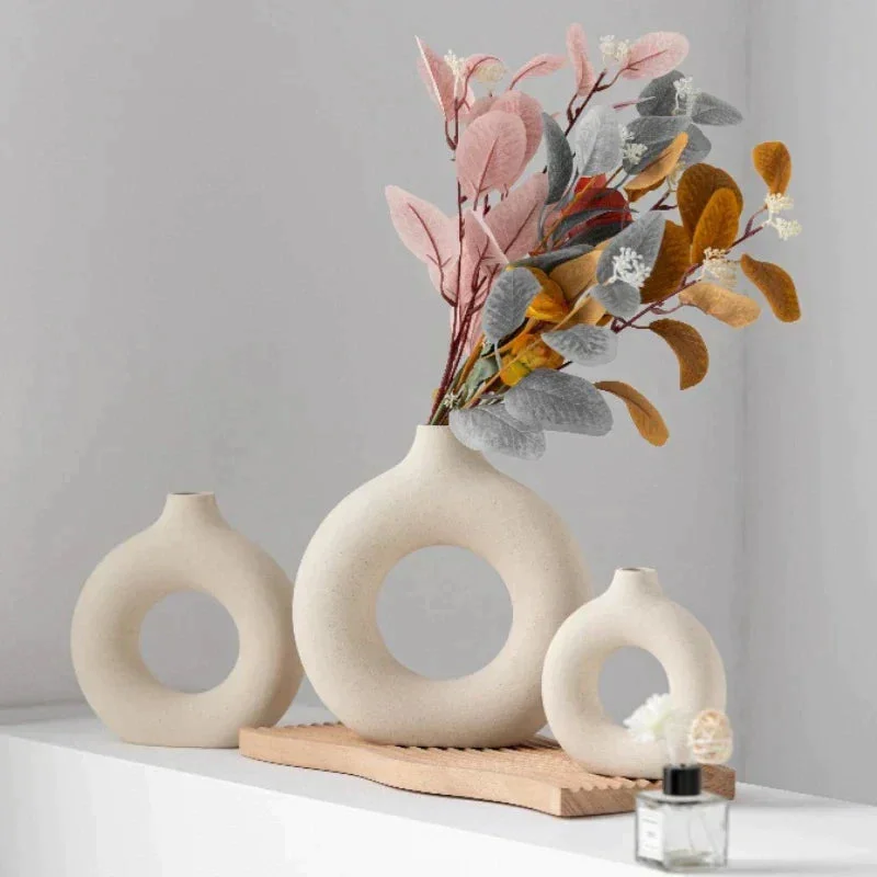 Elegante Vase für ein ruhiges Interieur