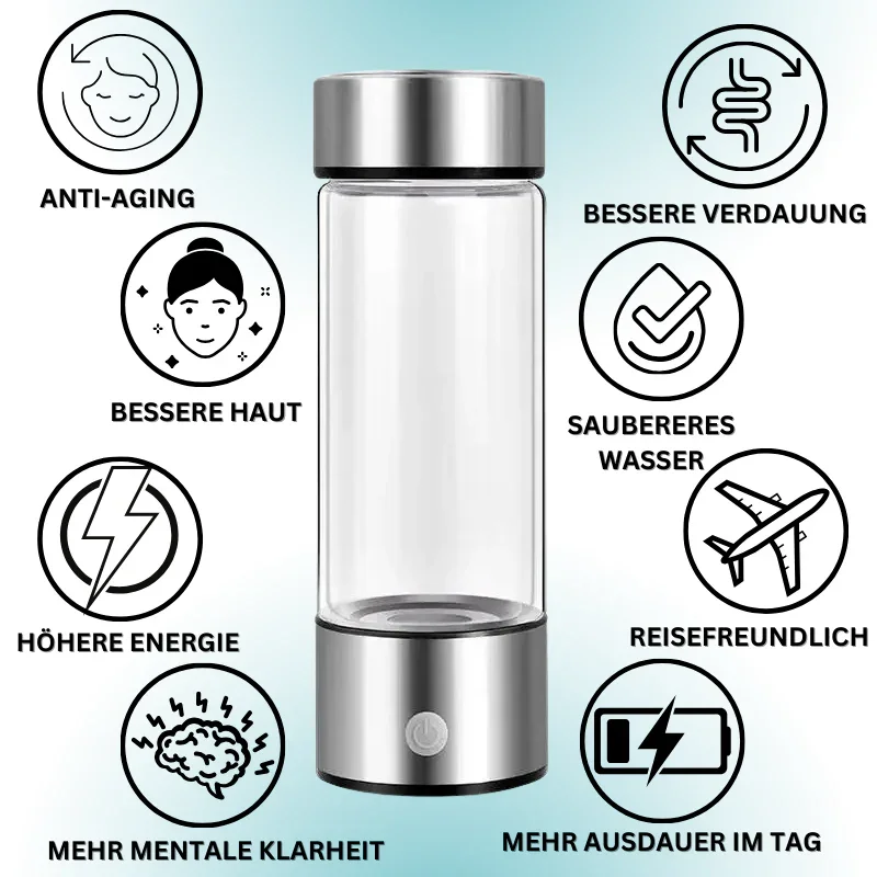 Die Wasserstoff Wasserflasche für bessere Gesundheit & mehr Energie ''HydroVive'' - das Original!
