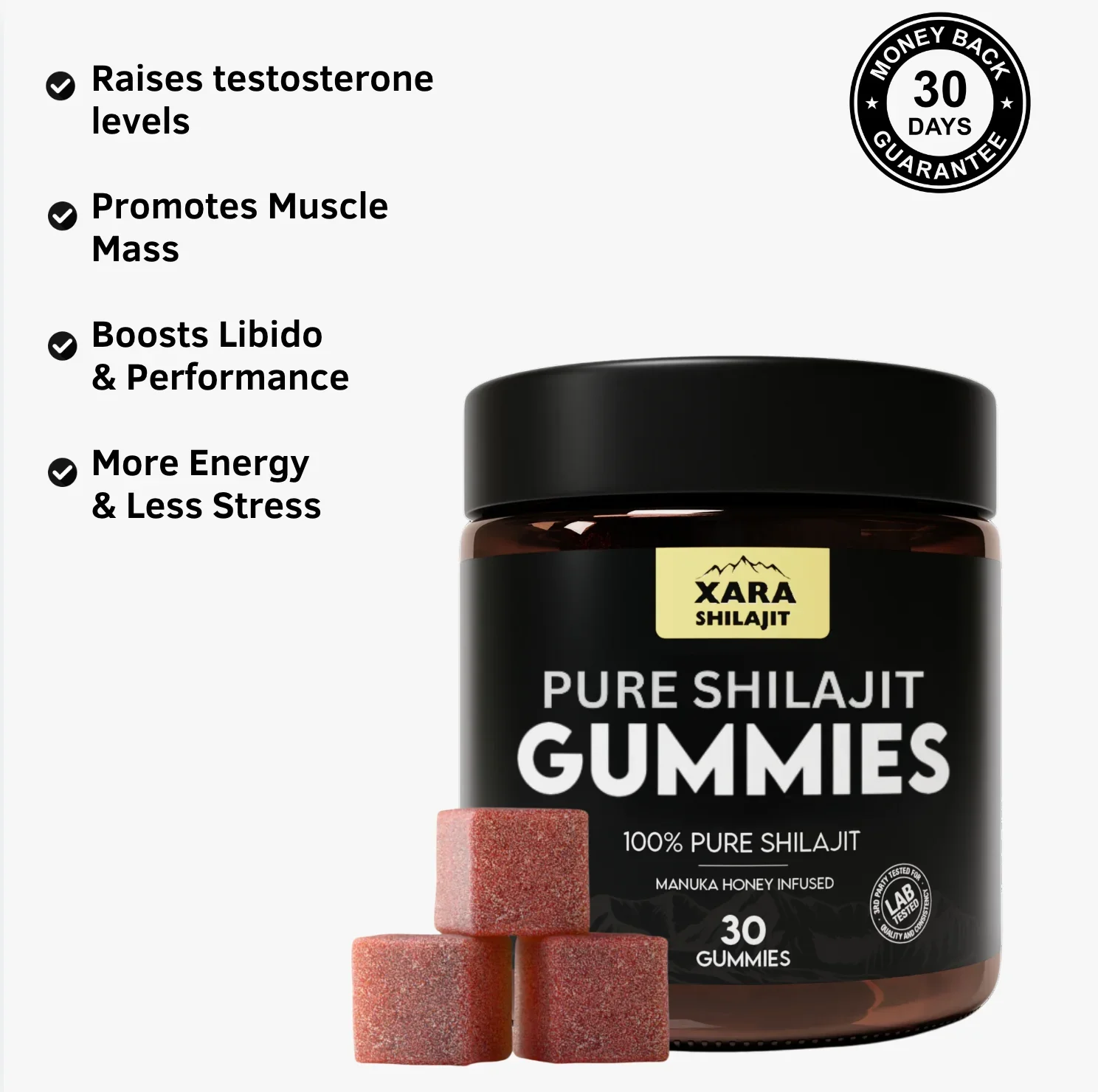 XaraShilajit™ Pure Shilajit Gummies