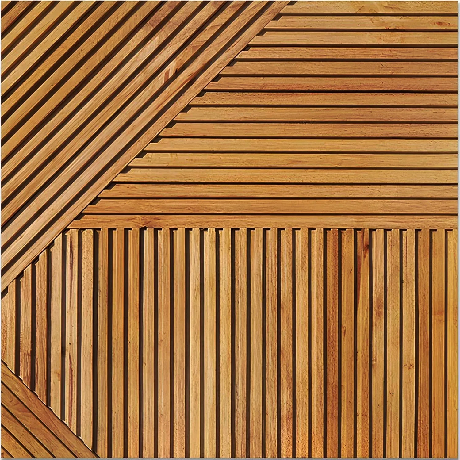 3D Geometric Pattern Wooden Panels | GroovePanel®