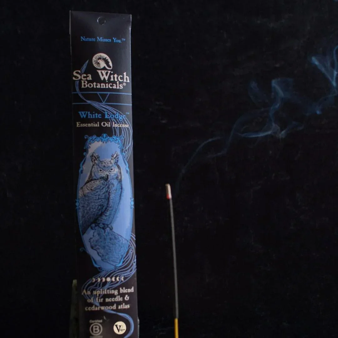 White Lodge Incense: with All-Natural Fir Needle & Cedarwood Atlas Essential Oils