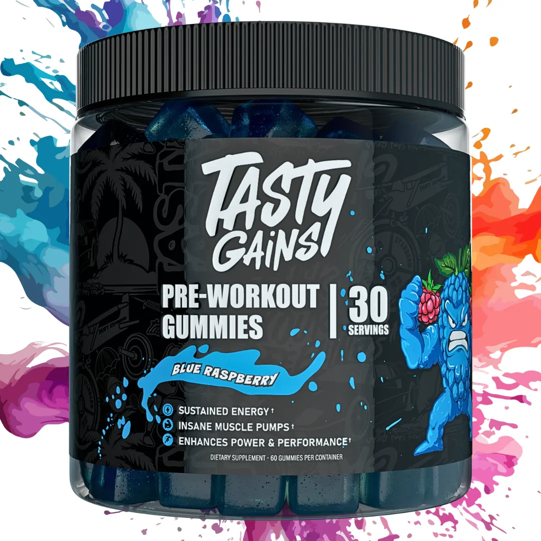 Tasty Gains Pre-Workout Gummies - 30 Servings