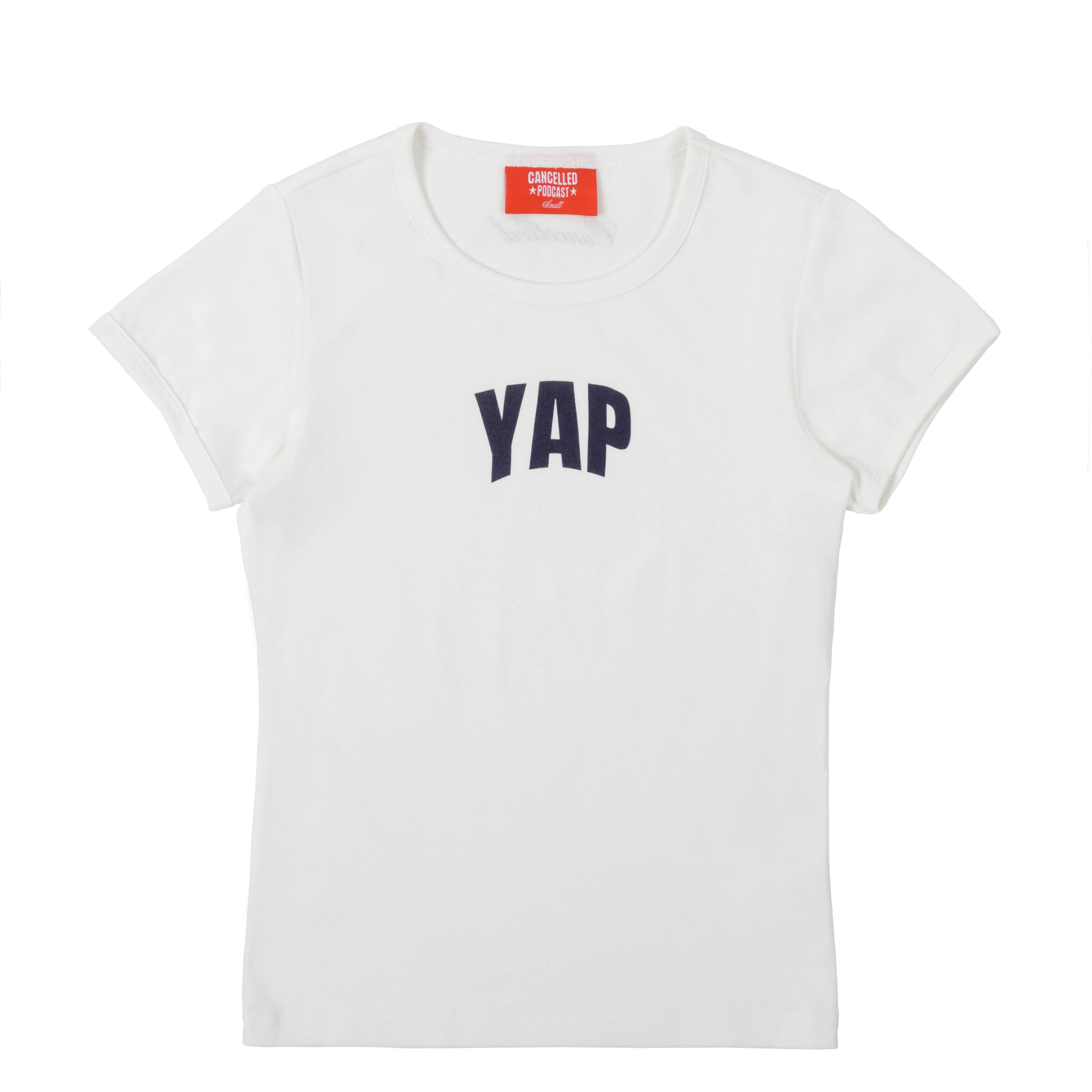 YAP Baby Tee - White/Navy