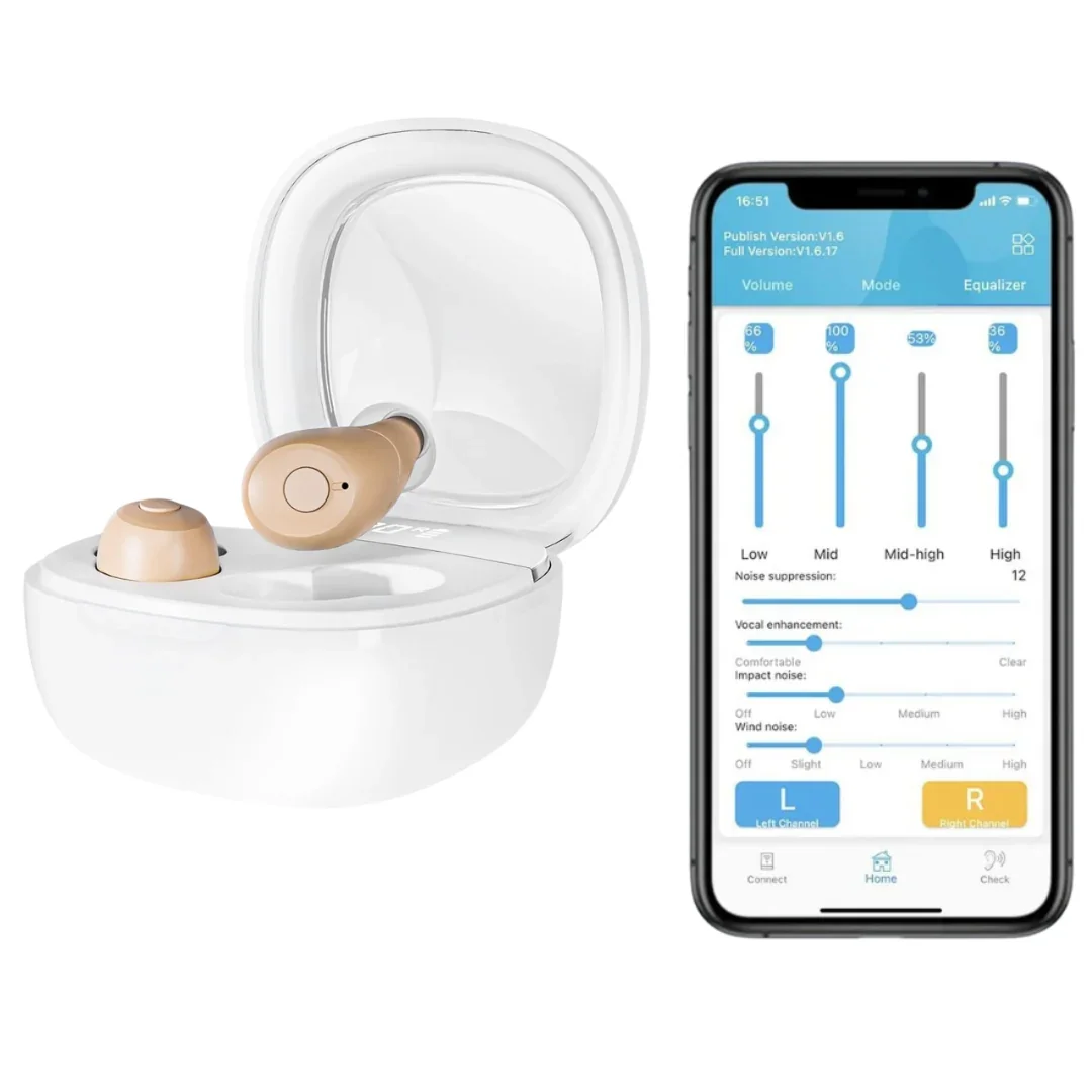 Micro ITE Bluetooth Hearing Aids (App Controlled)