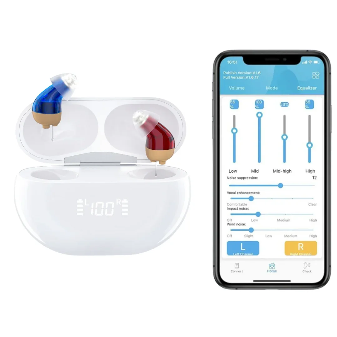Micro CIC Hearing Aids (App Controlled)