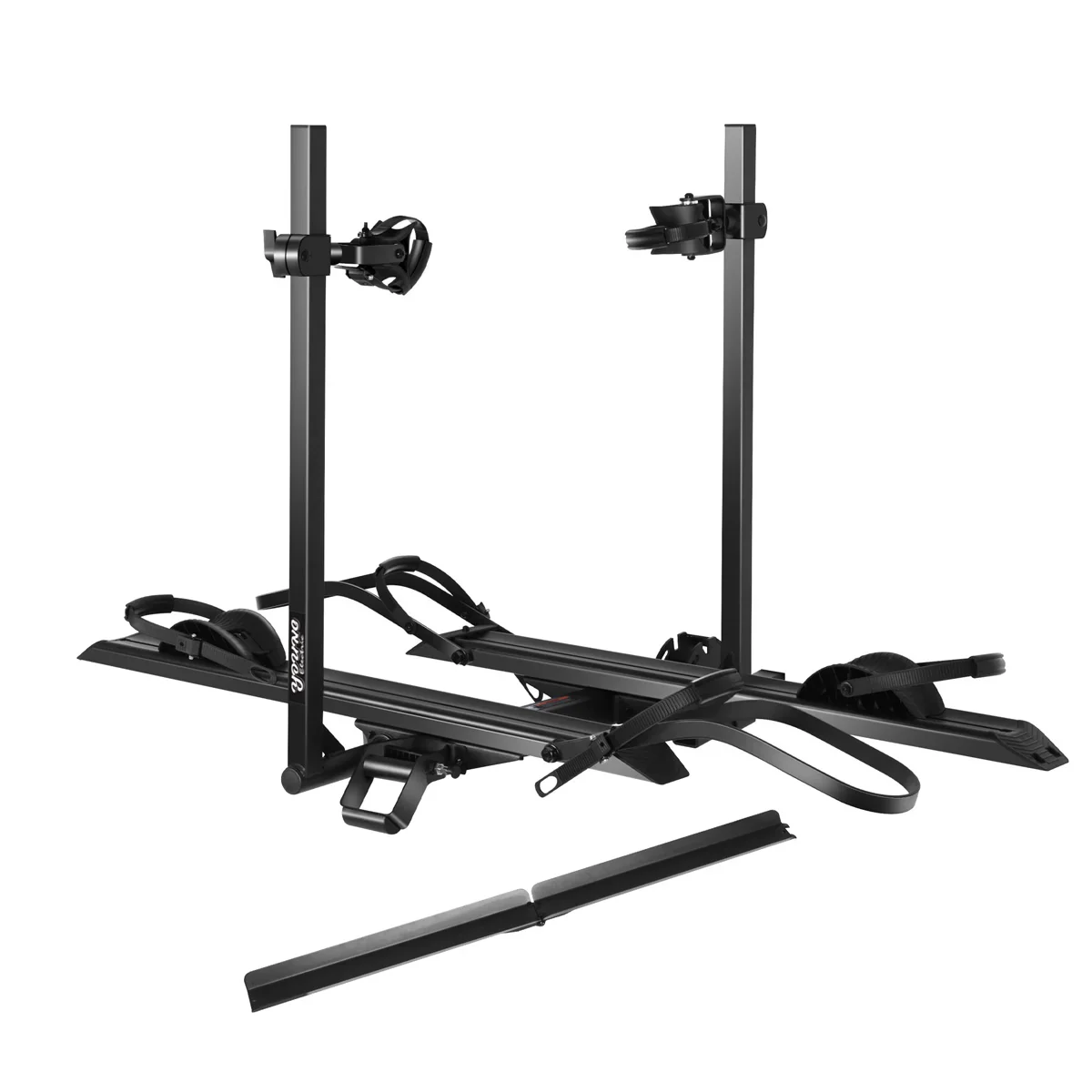 2-Bike Hitch E-Bike Rack with Ramp, Easy Fold and Tilt