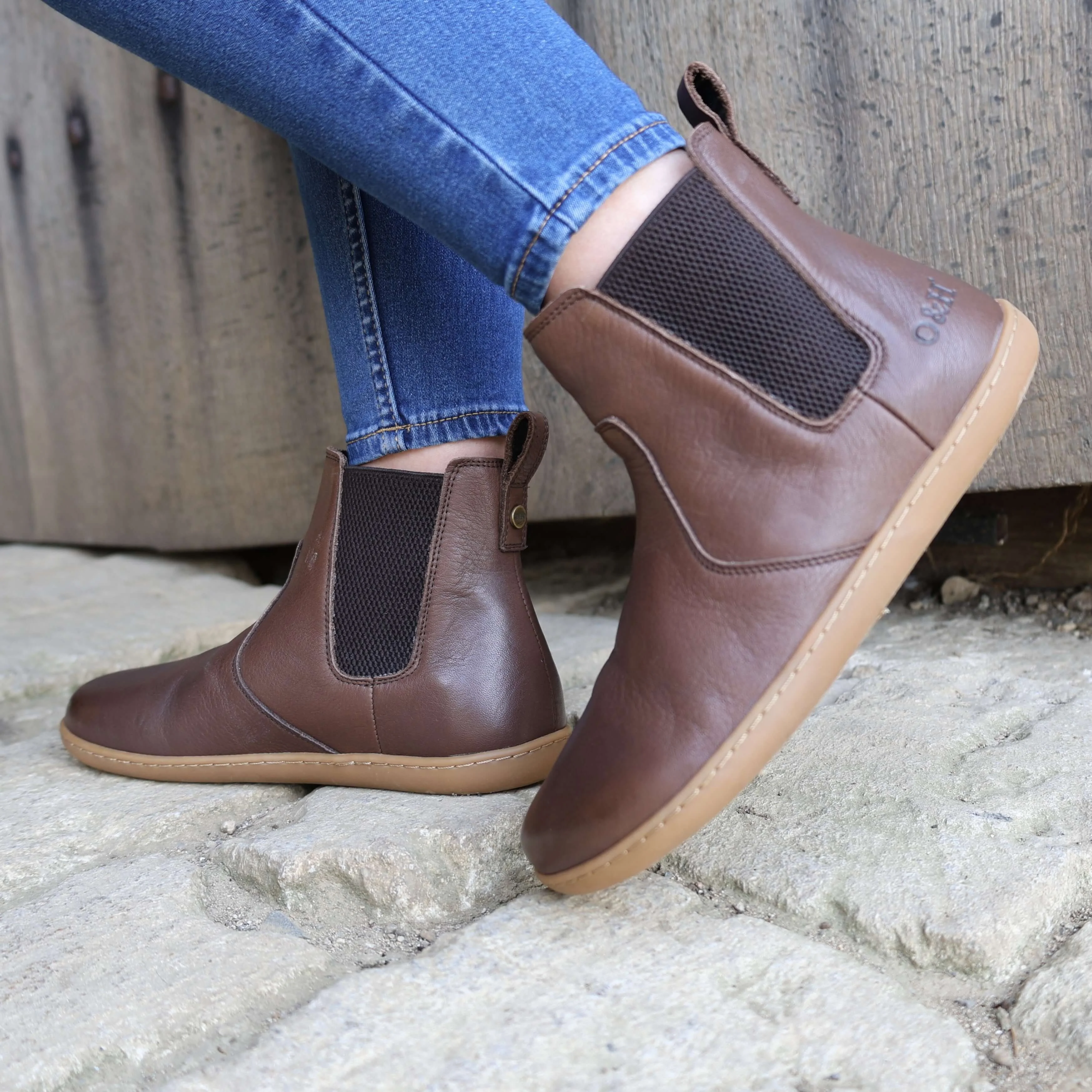 Women's Willow 2 Chelsea Barefoot Ankle Boots - Dark Brown