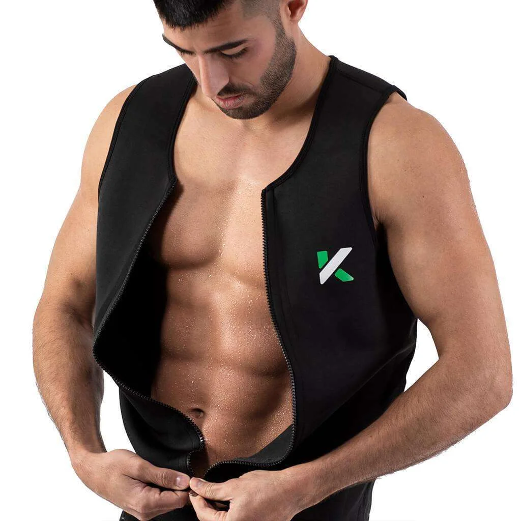 Men's Zipper Neoprene Sauna Vest