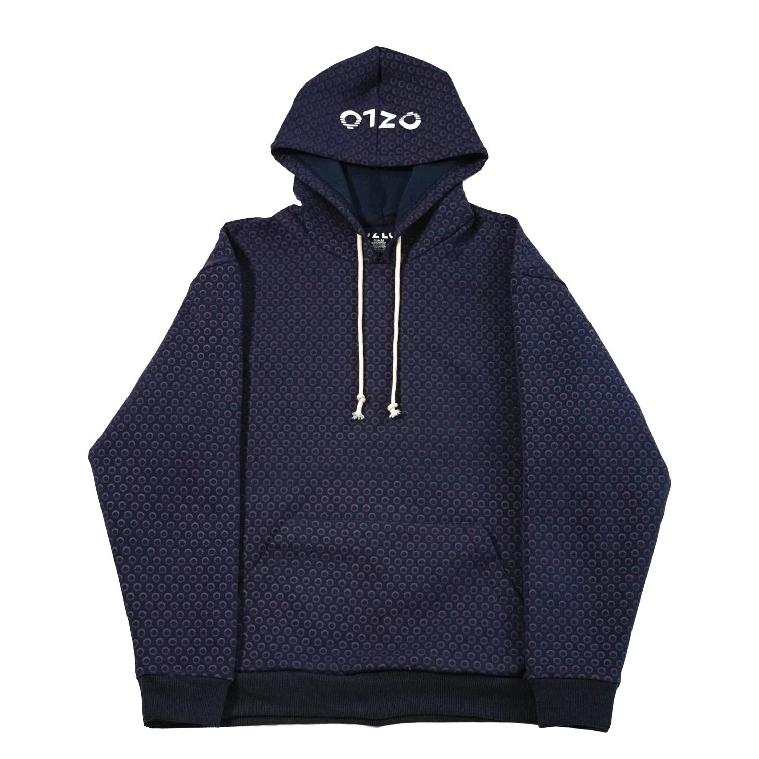 Ozlo Cloudflex Hoodie: Deep Purple Tile Print Edition