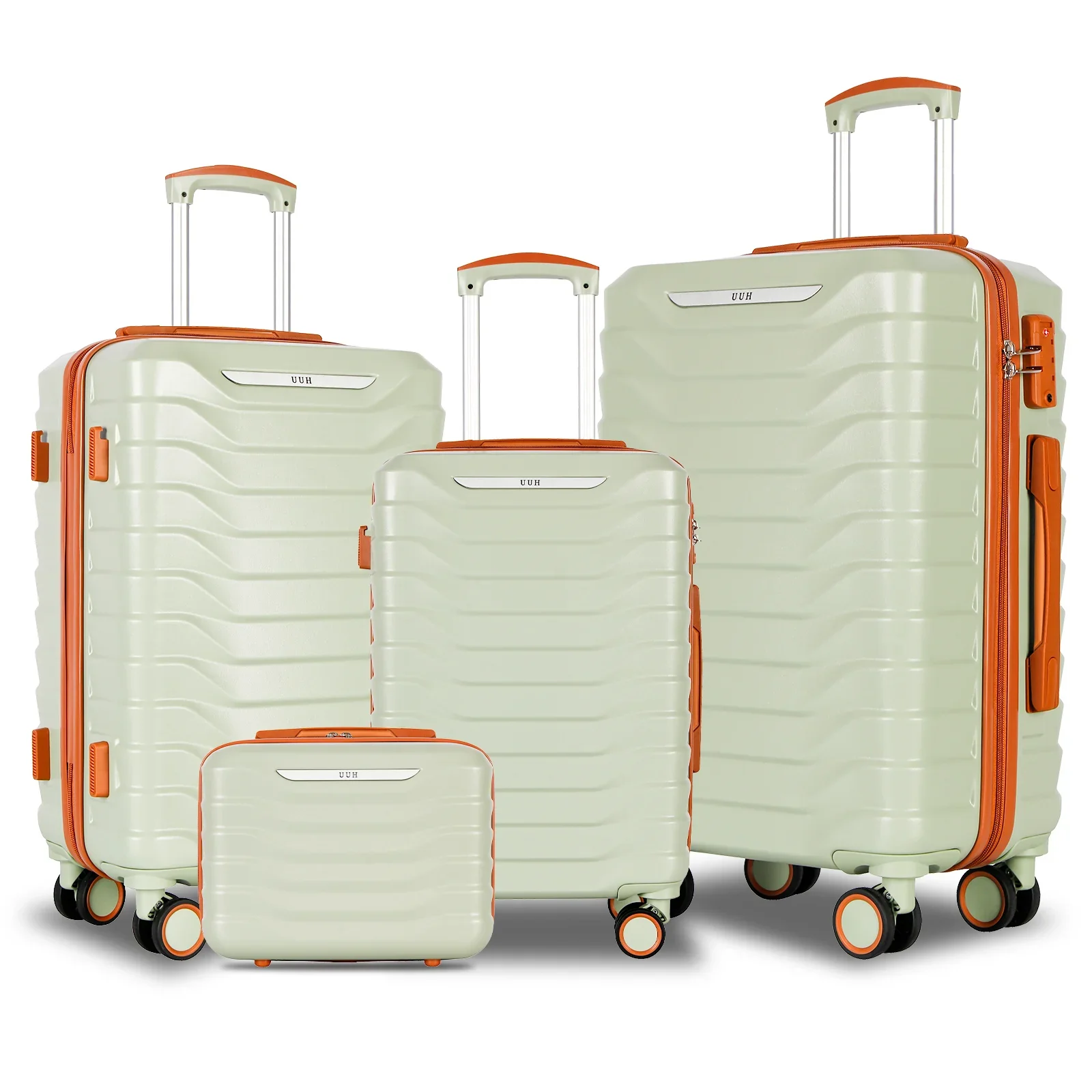 UUH 28-inch Luggage Family Travel 4-Piece Set – Buy 1 Get 3 Free (Includes 24/20/13-Inch)
