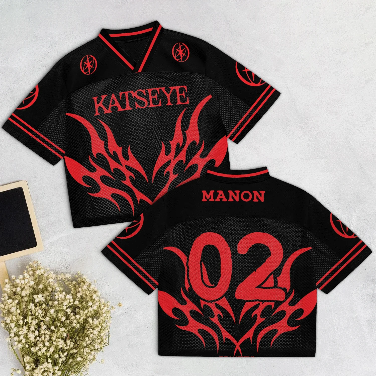 Katseye Beautiful Chaos Mixed Mesh Jersey Football