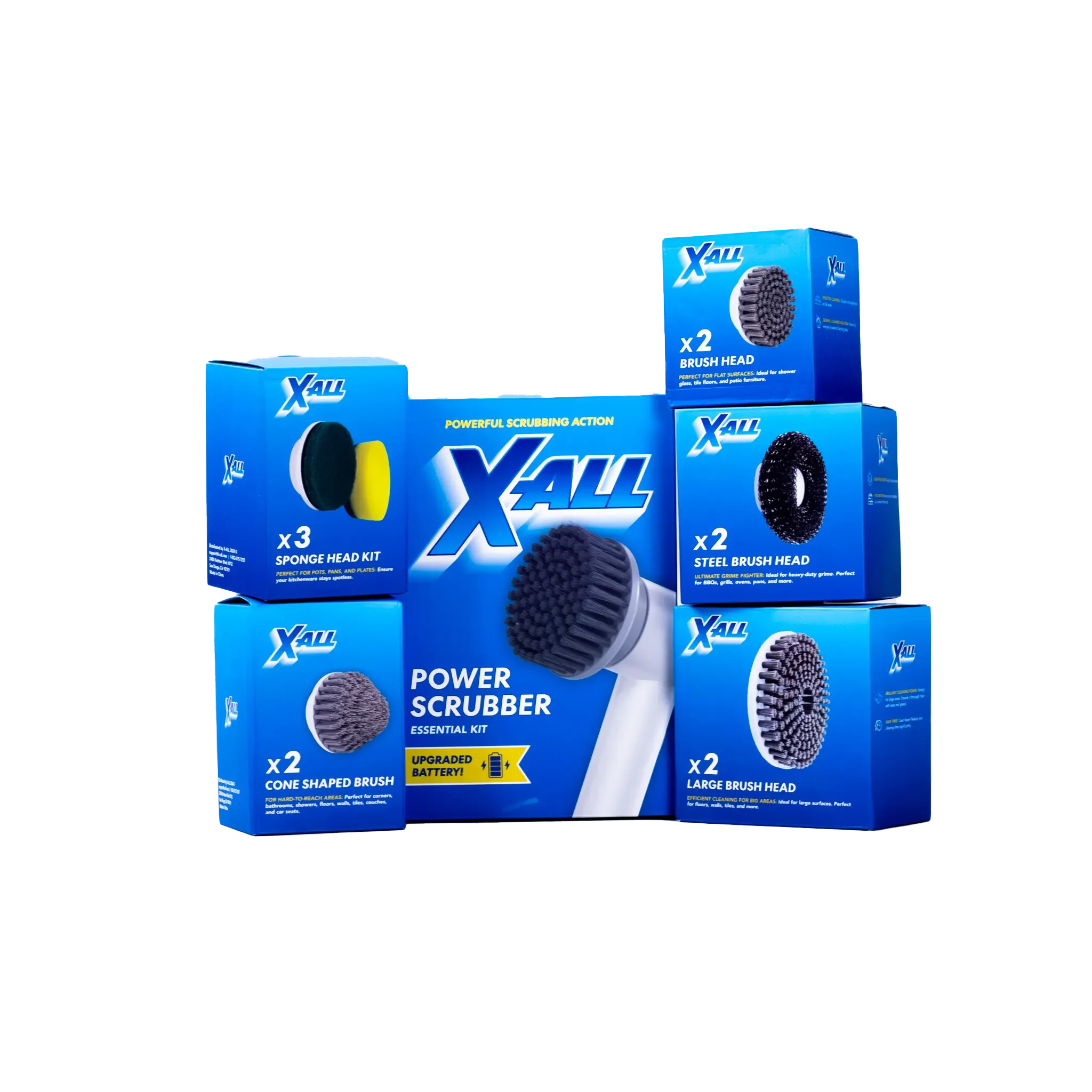X-All - Power Scrubber - Cleaning Mega Pack