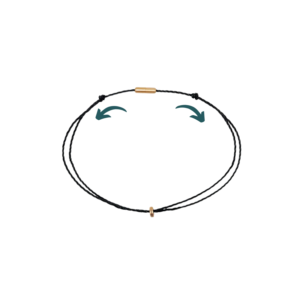 Halskette Black Wave aus Fischernetz