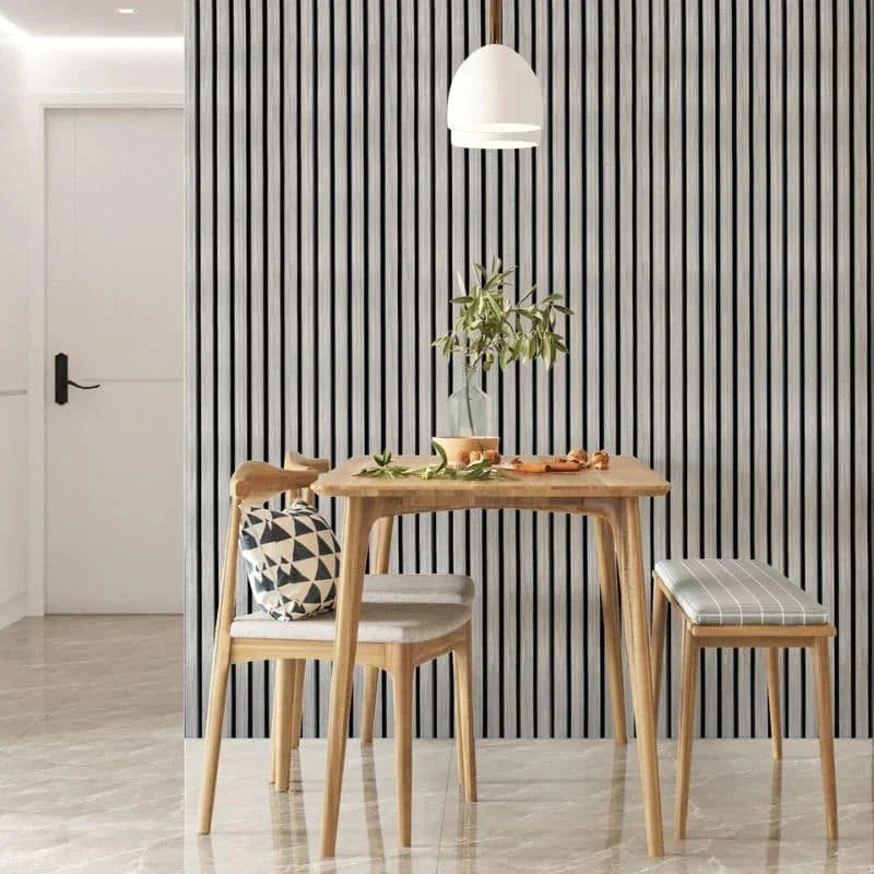 Acoustic Slatted Wall Panel 240 x 60cm - Dark Grey x 1 panel