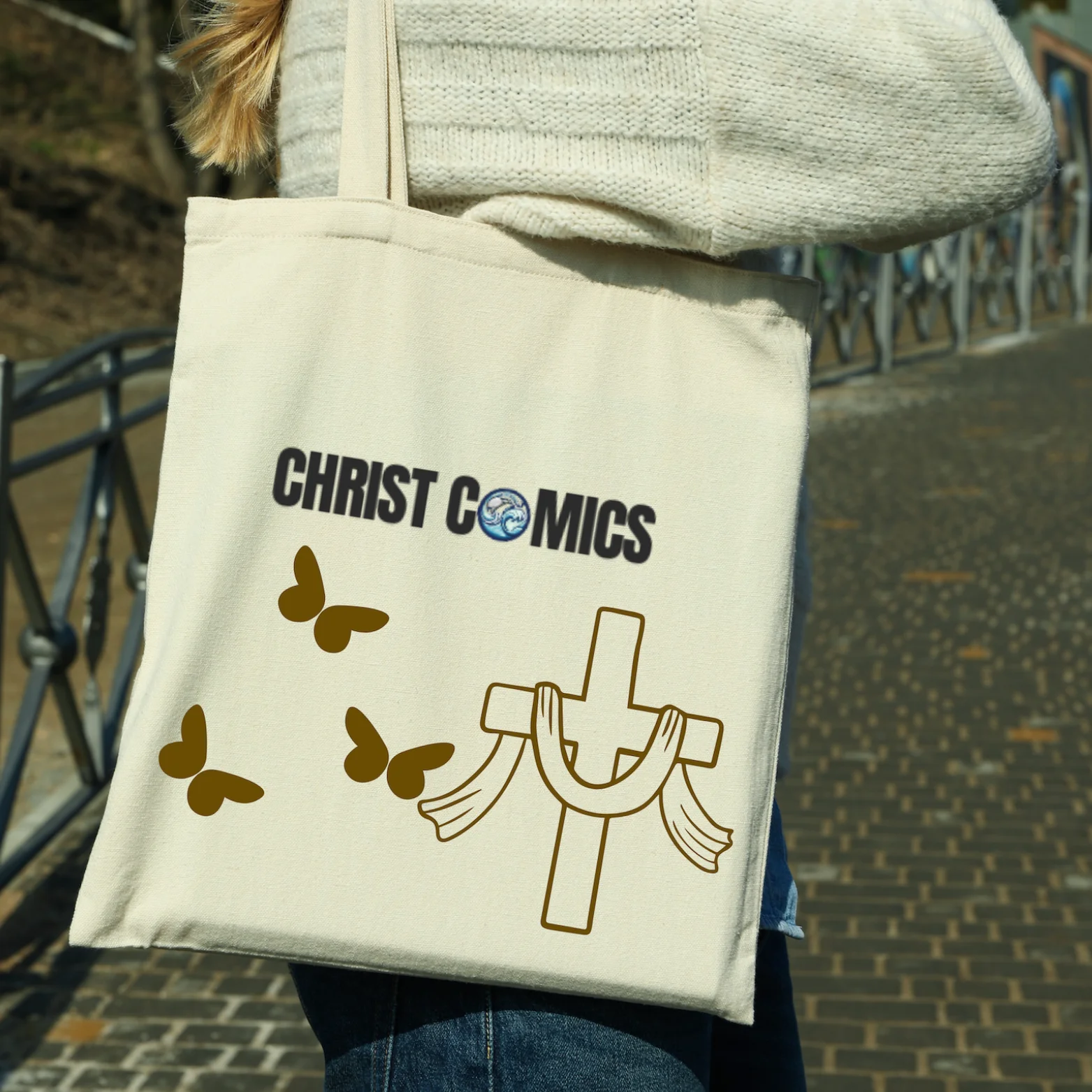 Christ Comics Tote Bag