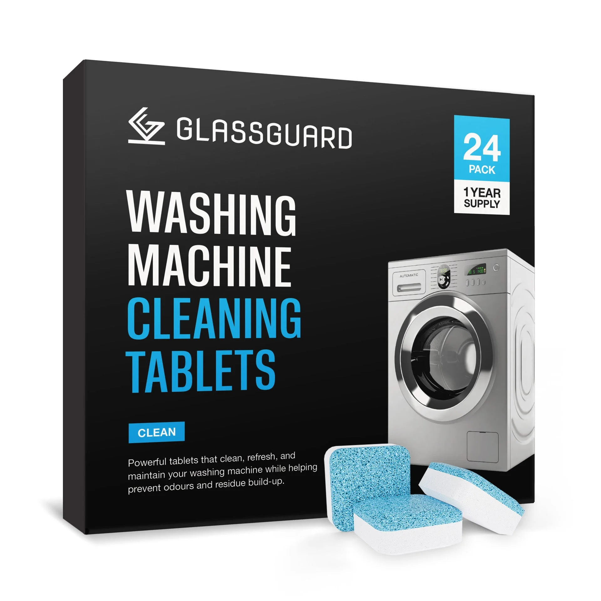 GLASSGUARD® Washing Machine Cleaning Tablets