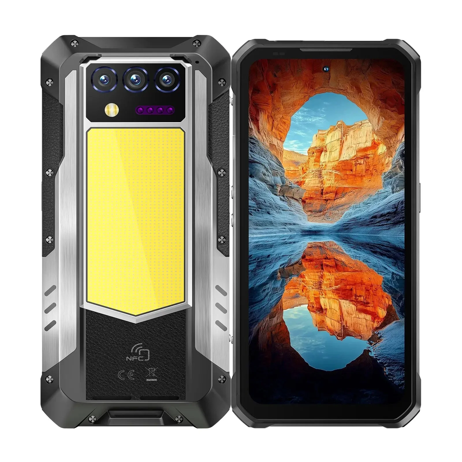 OUKITEL WP100Titan 5G Rugged Phone 6.8-inch 120Hz 33000mAh Camping Light Big Mobile Projection Function (16GB+512GB NFC)
