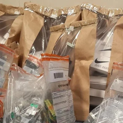 Police Seized Goods Evidence Bags