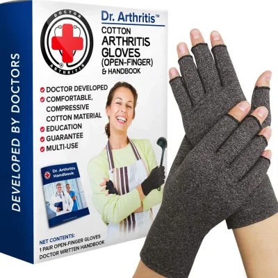 Compression Crochet Fingerless Gloves + Exclusive Dr. Arthritis Handbook