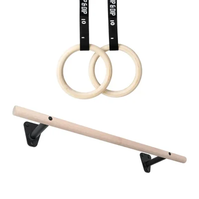 Holz Klimmzugstange & Turnringe Set