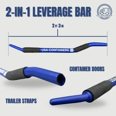 Easy-Open Leverage Bar for Shipping Container Doors And Trailer Straps