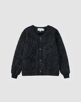 BLACK MOCHI QUILTED MILITARY LINER