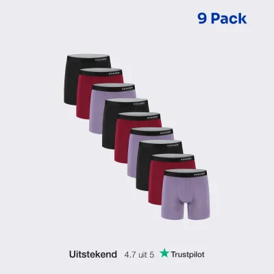 Men's Comfort Boxer Briefs 2.0 TENCEL™ 9-Pack Mix