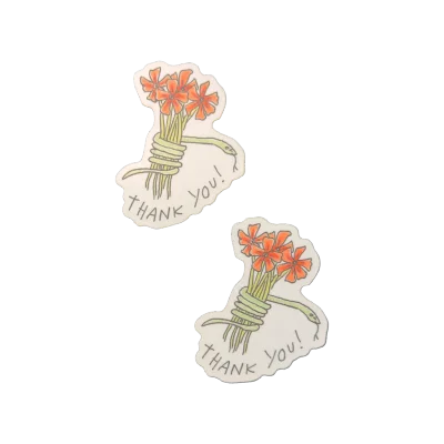 Thank You Snake Sticker