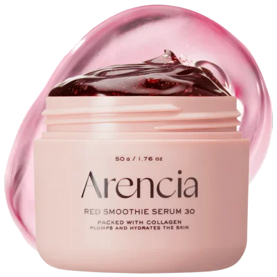 Overnight Red Collagen + Peptide Smoothie Serum, Glowing & Soothing with 30% red collagen, Niacinamide, Peptide, Vitamin E